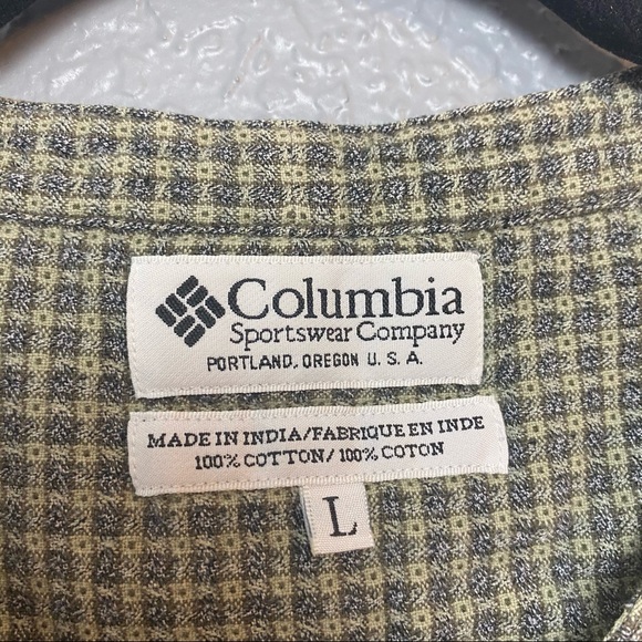 COLUMBIA BUTTON UP CHECKERED SHIRT - Picture 6 of 6